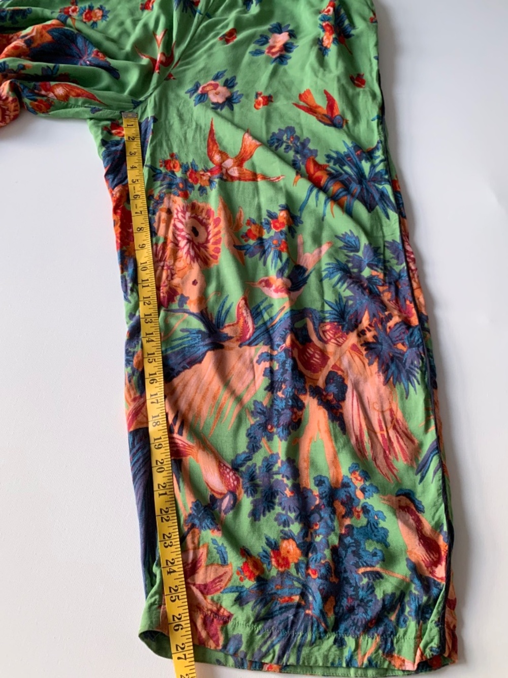 Anthropologie Sleep Pant Pajamas Lounge Hummingbirds Green Size XL - Picture 10 of 16